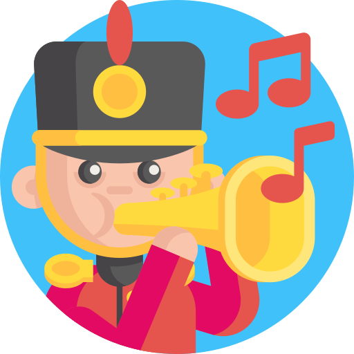 Trumpet Detailed Flat Circular Flat icon