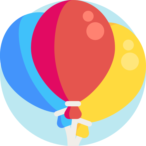 balões Detailed Flat Circular Flat Ícone