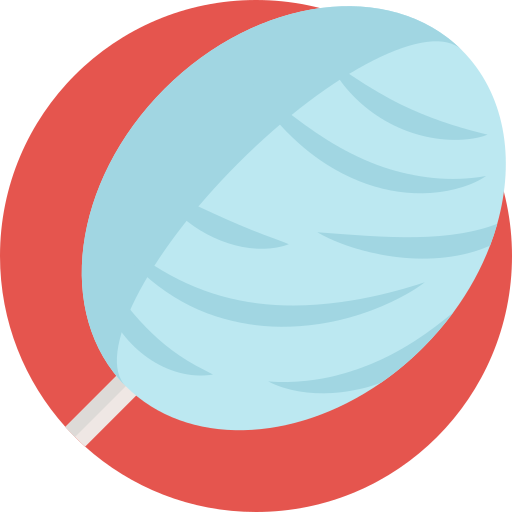 algodón de azúcar Detailed Flat Circular Flat icono