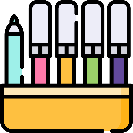 Felt pens Special Lineal color icon