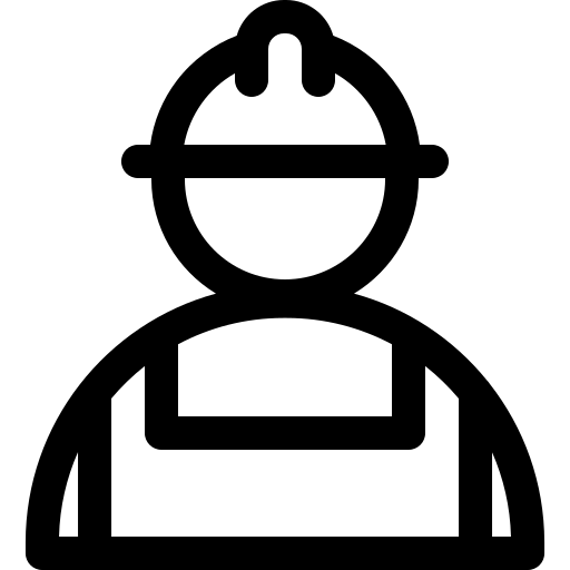 trabalhador Basic Rounded Lineal Ícone