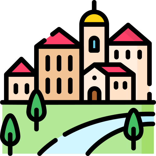 Деревня Special Lineal color иконка