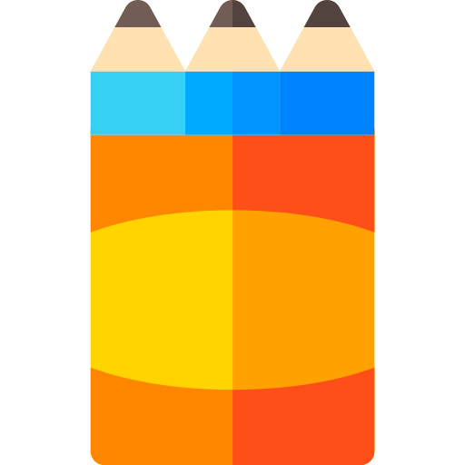 Pencils Basic Rounded Flat icon