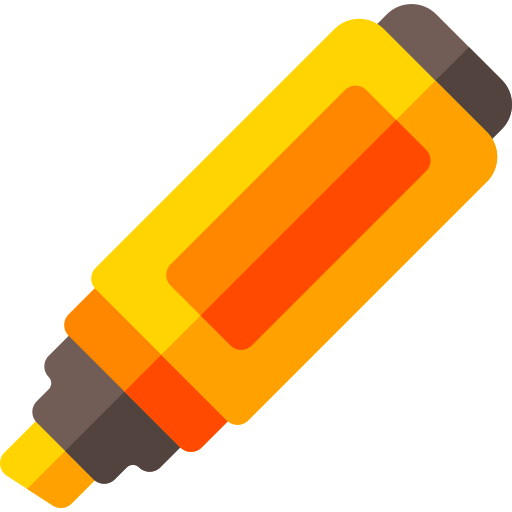 Highlighter Basic Rounded Flat icon