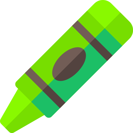 Crayon Basic Rounded Flat icon