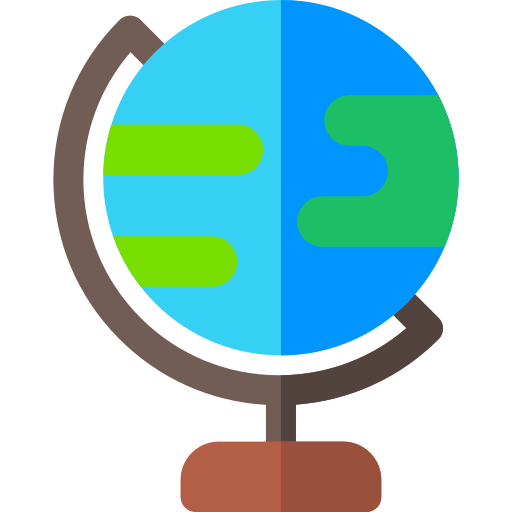 geografia Basic Rounded Flat ikona