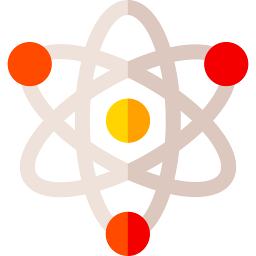 natuurkunde Basic Rounded Flat icoon