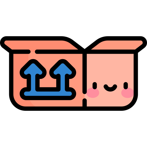 Box Kawaii Lineal color icon