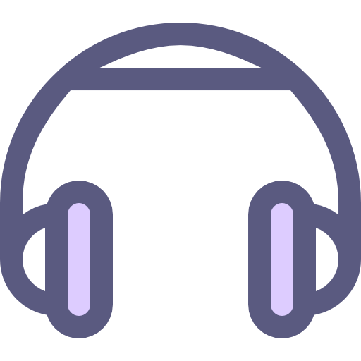 Headphone Smooth Rounded Color icon
