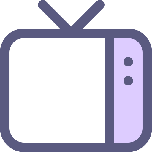 Телевидение Smooth Rounded Color иконка