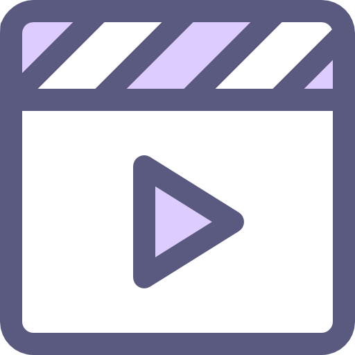Video player Smooth Rounded Color icon