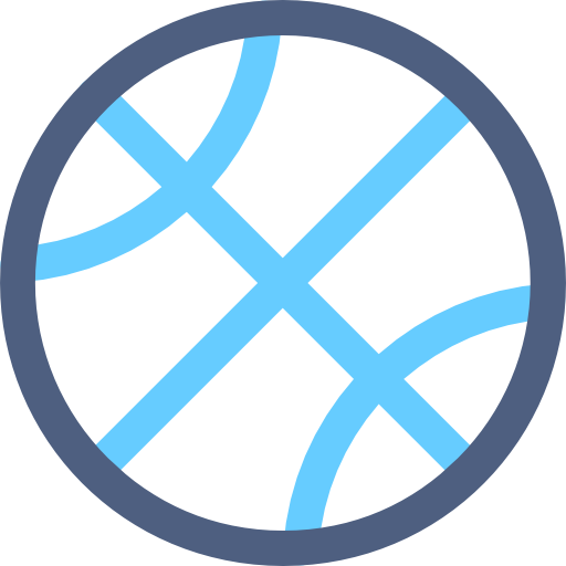 Basketball Smooth Rounded Color icon