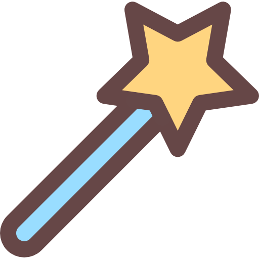 마법의 지팡이 Smooth Rounded Color icon