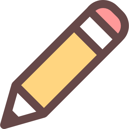 연필 Smooth Rounded Color icon