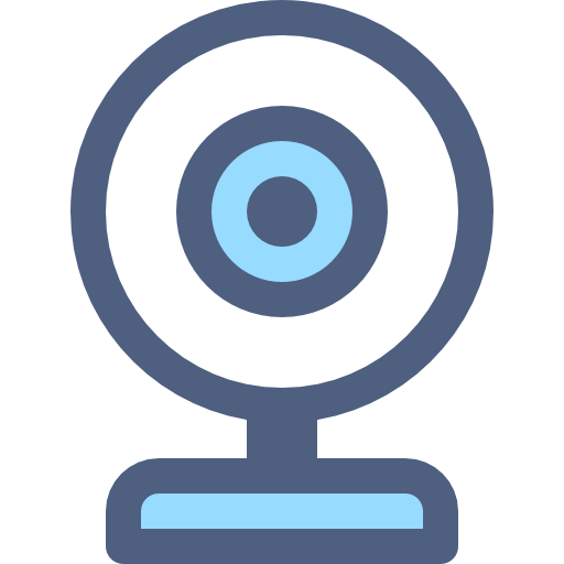 webcam Smooth Rounded Color icon