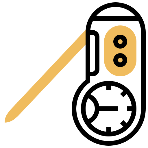 termómetro Meticulous Yellow shadow icono