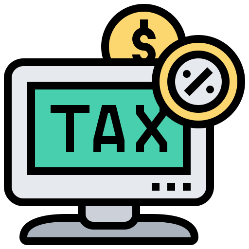 Online tax Meticulous Lineal Color icon