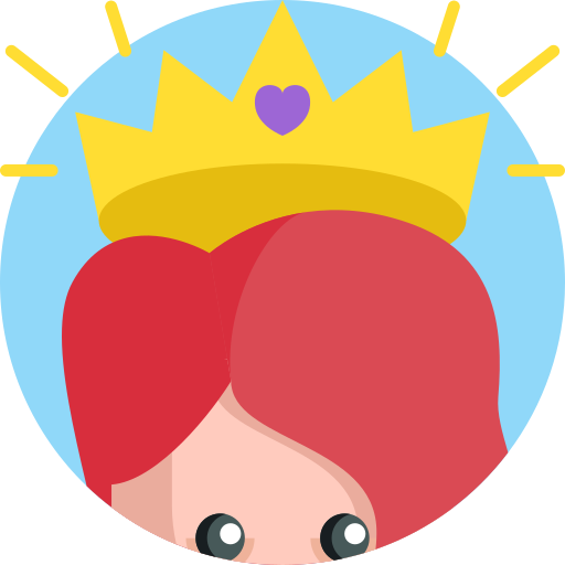 królowa Detailed Flat Circular Flat ikona