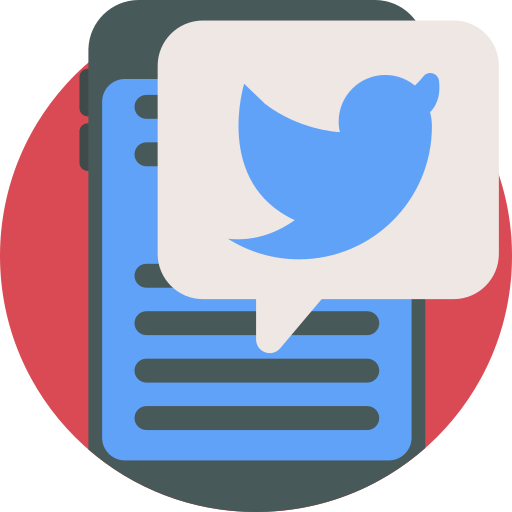 Twitter Detailed Flat Circular Flat icon
