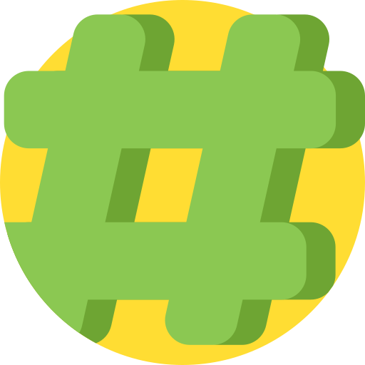 Hashtag Detailed Flat Circular Flat icon