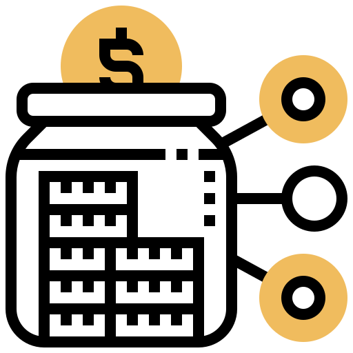 financement participatif Meticulous Yellow shadow Icône