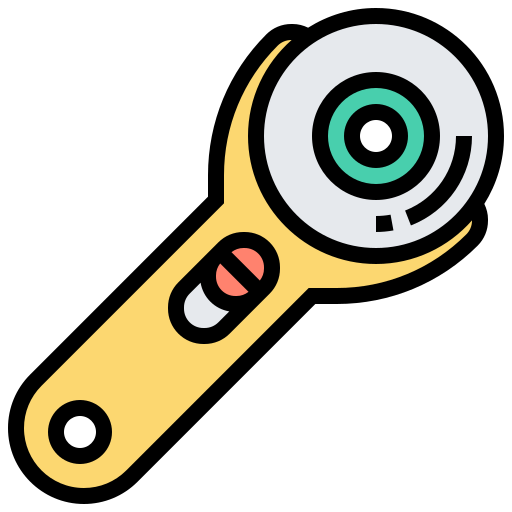 Rotary cutter Meticulous Lineal Color icon