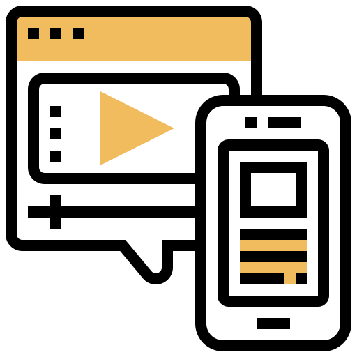 videomarketing Meticulous Yellow shadow icoon