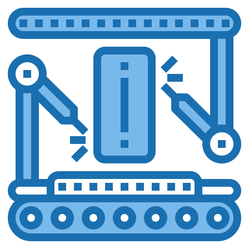 로봇 팔 Phatplus Blue icon