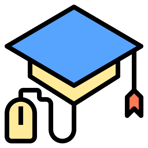 Mortarboard Phatplus Lineal Color icon