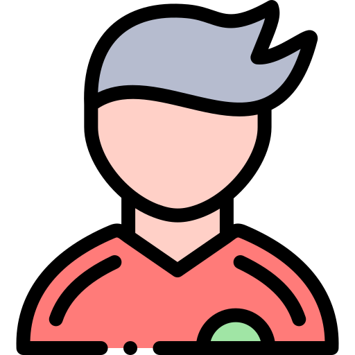 jugador de fútbol Detailed Rounded Lineal color icono