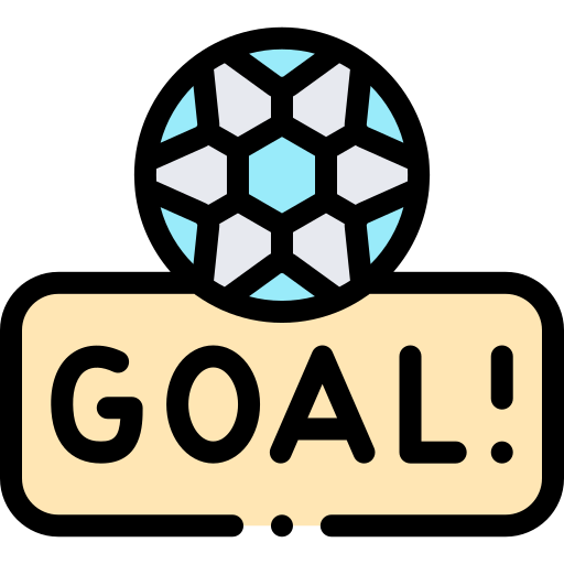 Goal Detailed Rounded Lineal color icon