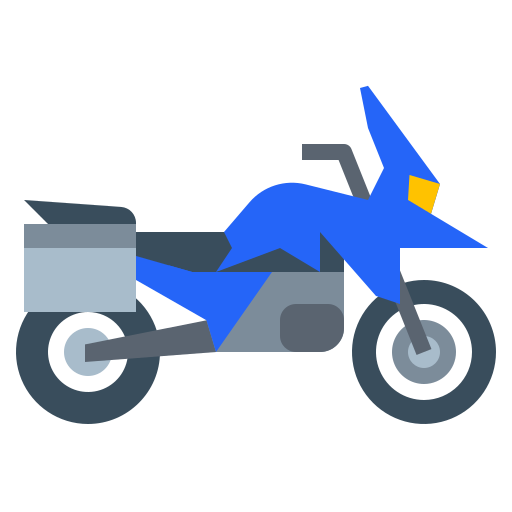 motocicleta Generic Flat icono