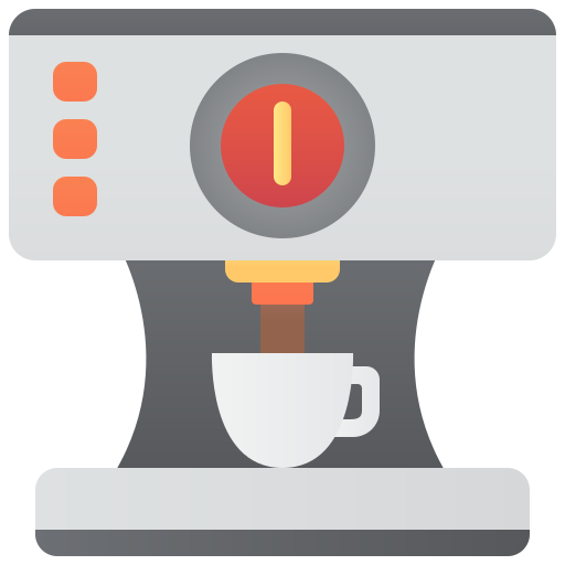 Coffee maker Amethys Design Flat icon