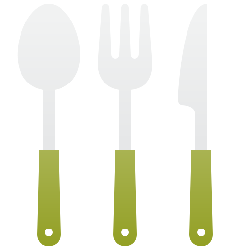 Dinnerware Amethys Design Flat icon