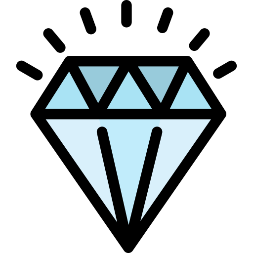 diamante Kosonicon Lineal color icona