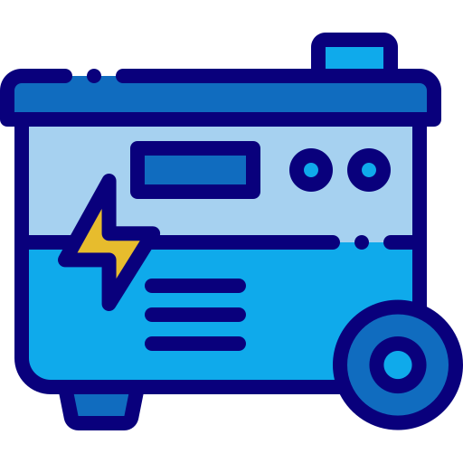 Electric generator Berkahicon Lineal Color icon