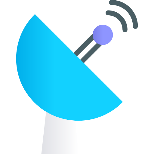 Satellite dish SBTS2018 Flat icon