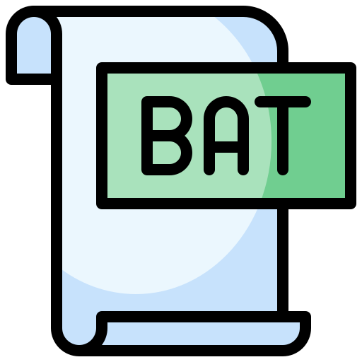 file bat Generic Outline Color icona