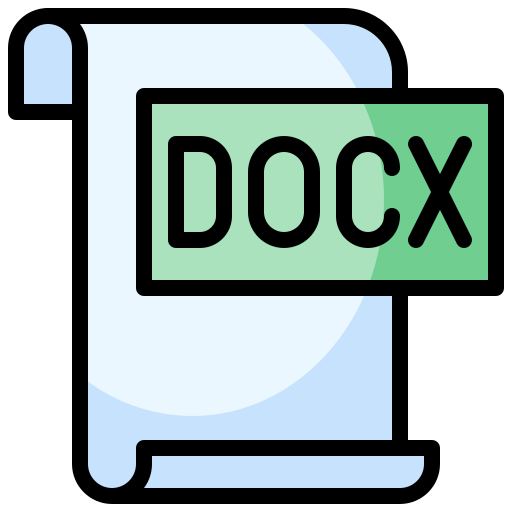 docx файл Generic Outline Color иконка