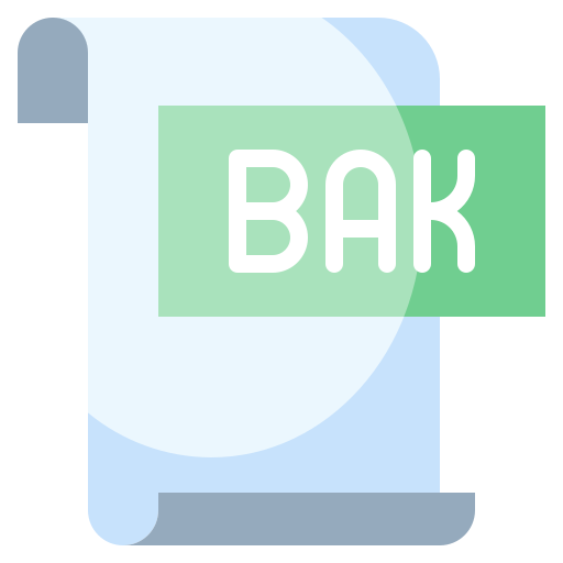 Bak file Generic Flat icon