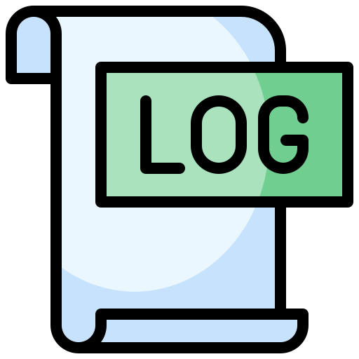 ログファイル Generic Outline Color icon