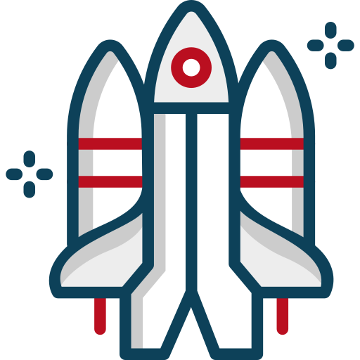 transbordador espacial SBTS2018 Lineal Color icono