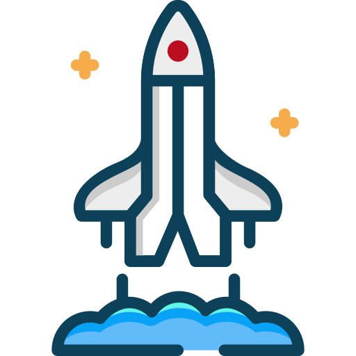 Space shuttle SBTS2018 Lineal Color icon