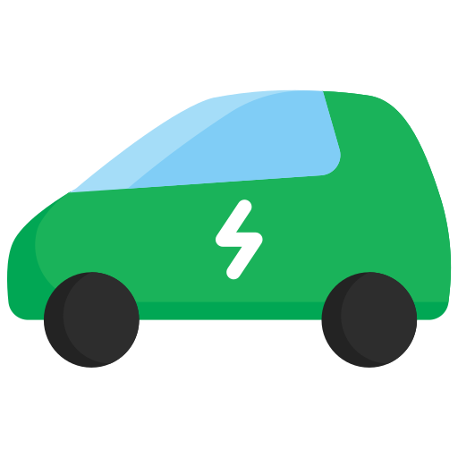 elektrische auto Kosonicon Flat icoon