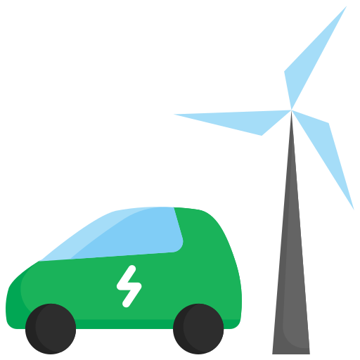 Electric car Kosonicon Flat icon