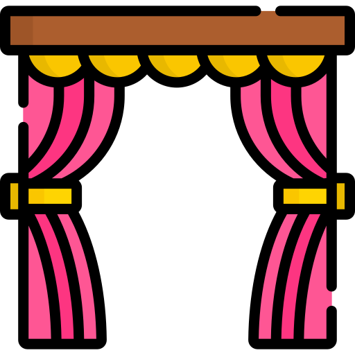 Curtains Special Lineal color icon