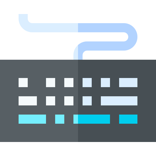 Keyboard Basic Straight Flat icon