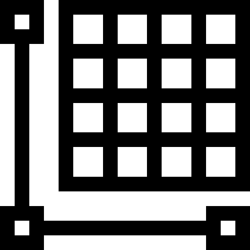 siatka Basic Straight Lineal ikona