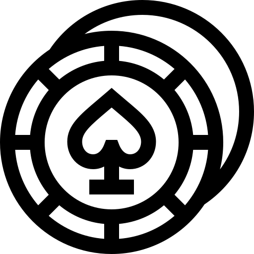 fiches del casinò Basic Straight Lineal icona