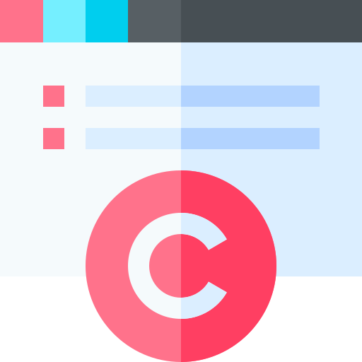 Copyright Basic Straight Flat icon